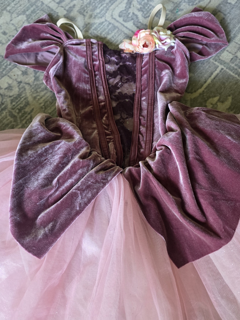 Weissman Dance Costume Dress Mauve and Pink